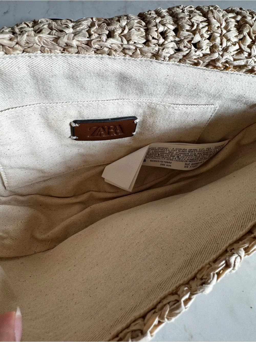 Zara Raffia Crossbody Bag